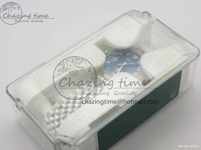 0116 DateJust 36mm SS 116200 ARF 1:1 Best Edition Blue Roman Dial On 904L SS Jubilee Bracelet SA GoodFit 3520